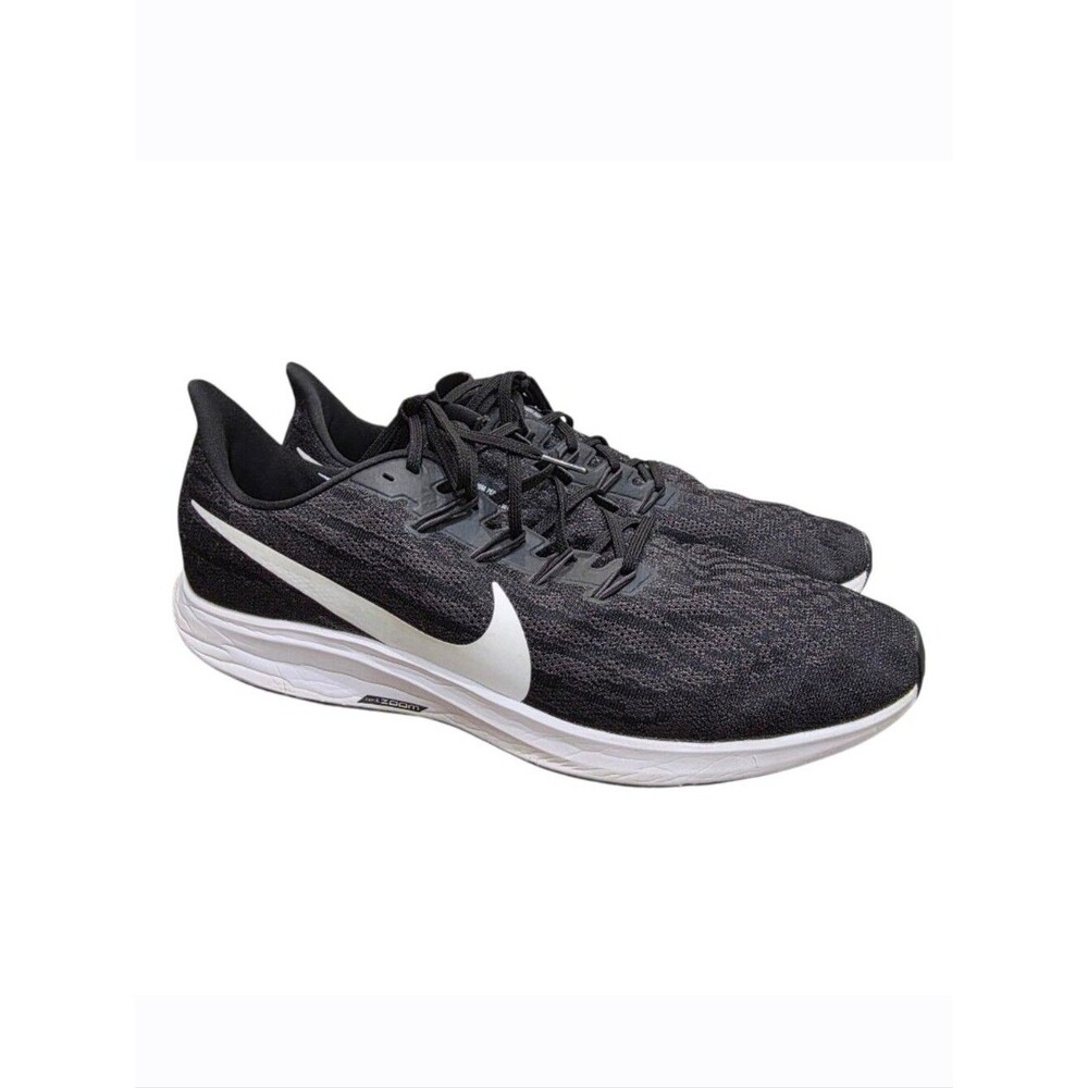 Nike Air Zoom Pegasus 36 Men's Size 17 Black White Running Shoes AQ2203-002